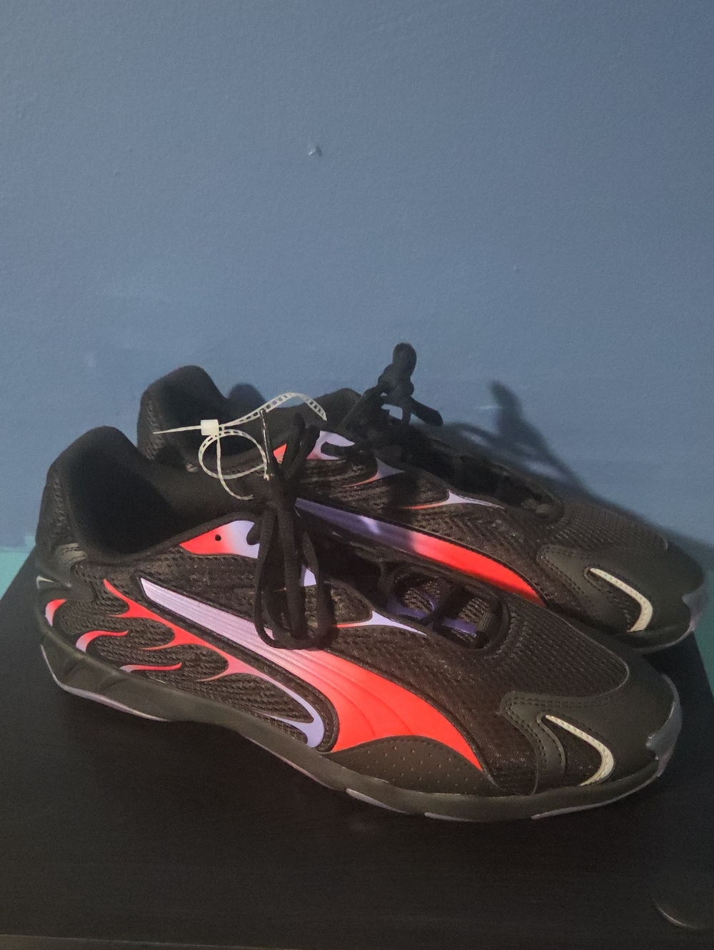 Puma Inhale 401560-02 Sneakers Men's Black Red Low Top Lifestyle Shoes DWA3341